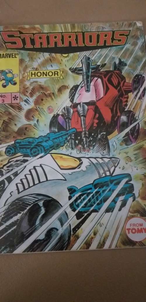 1985 Starriors Runabout + 4 Mini Comics.