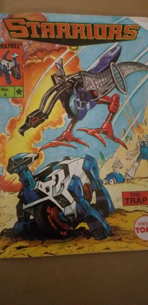 1985 Starriors Runabout + 4 Mini Comics.