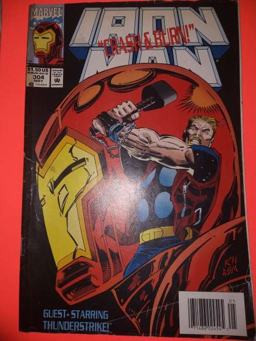 Marvel Comics Iron Man Crash and Burn Collectible Guest Staring Thunder Strike Comic Book
