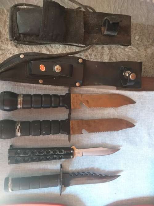 Rambo Style Vintage Survival Compass Knife Combo