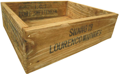 Very unusual packing crate