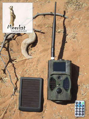 Motion sensor wildlife trail camera with solar power pack