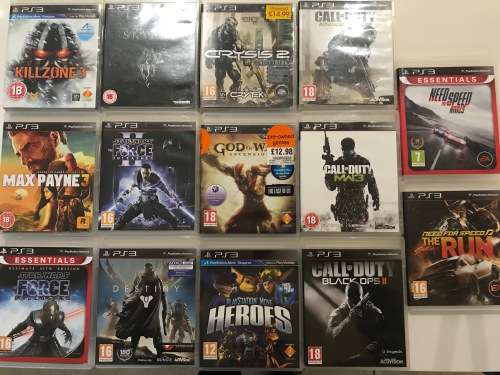 PS3 Console Bundle (500 GB Console, 2 Controllers & 14 games)