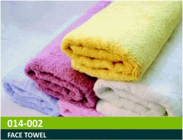 5 PIECE FACE TOWEL GIFT SET - ASSORTED COLORS