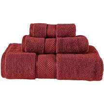 SMASHING AUCTION!!!!****** 3 PIECE MAROON GUEST TOWEL GIFT SET