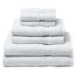 SMASHING AUCTION!!!!****** 6 PIECE WHITE GUEST TOWEL GIFT SET