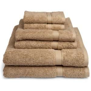 SMASHING AUCTION!!!!****** 6 PIECE CAMEL BROWN GUEST TOWEL GIFT SET