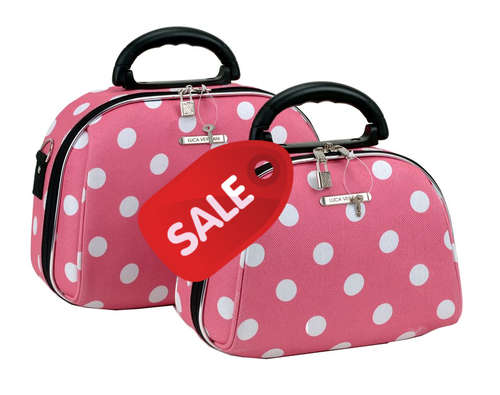 SMASHING SALE*** PINK 2PC AUTHENTIC TRILLION SOLID COSMETIC BAG SET****KNOCKDOWN PRICE!!!!!