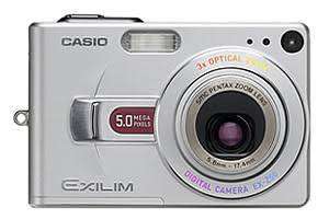 Casio Exilim Digital Camera with 3x Optical Zoom - Casio USB Cradel CA-24 - Casio Charger