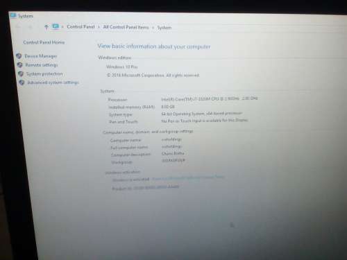 HP ELITEBOOK 8470p - 14" - i7-3520M - 8 GB RAM  - 2.9GHz - Windows 10 PRO - AMD RADEON - MS 2016