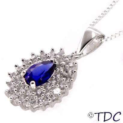 Sterling Silver Tanzanite Necklace