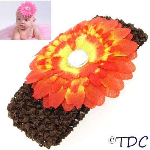 Flower Baby Headband (Brown)