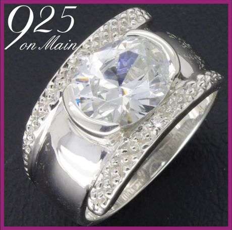 Amazing! Wide Oval-Cut CZ 925 Ring
