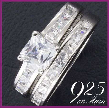 Stunning 925  Twin Wedding Set  SIZES 5 - 10 AVAILABLE!