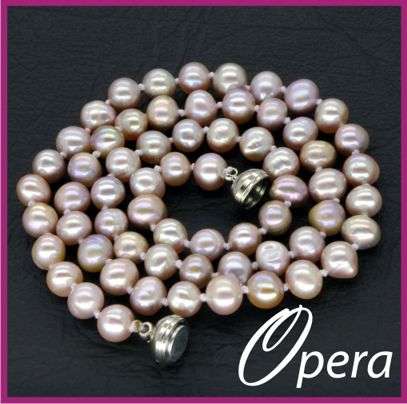 AA+ Purple Freshwater Pearl Necklace