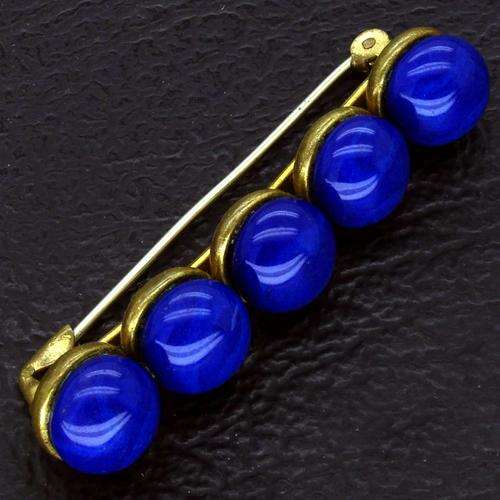 Blue Stone Brooch