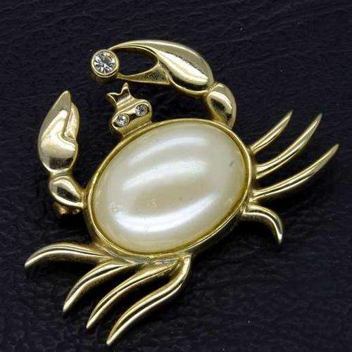 Quality Vintage Crab Brooch