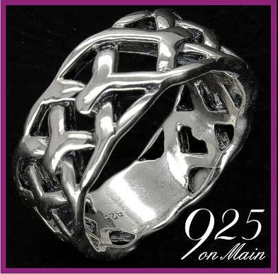 SOLID Sterling Silver Modern Ring