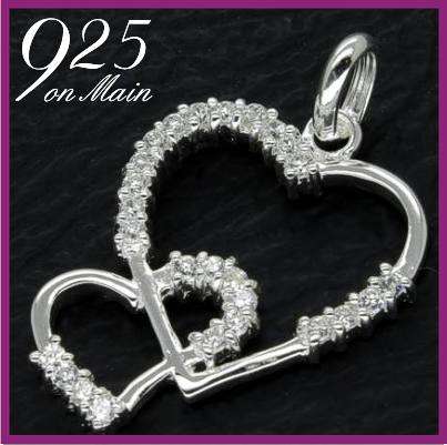 SOLID Sterling Silver Heart Pendant