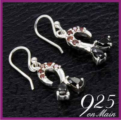 SOLID Sterling Silver Dangly Earrings