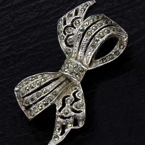 Vintage BJL Marcasite Brooch