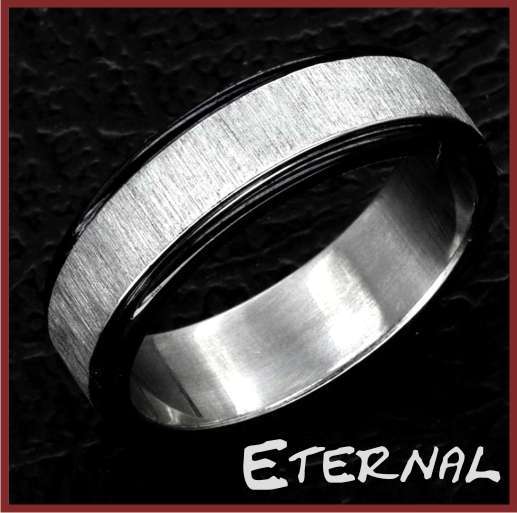 SOLID Stainless Steel Designer UNISEX Ring Size P