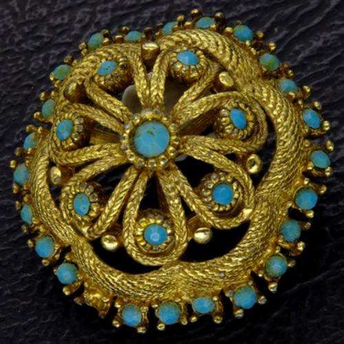 Vintage Beaded Brooch