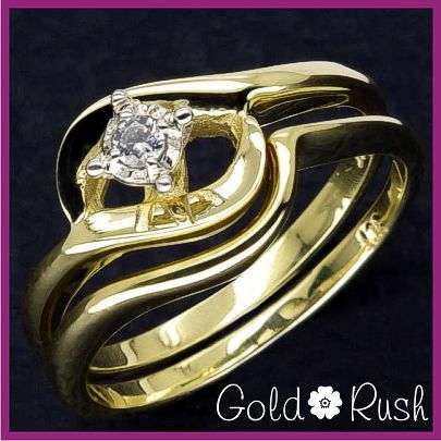 Stunning SOLID 9ct Gold Twinset