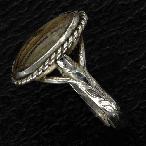 Vintage Sterling Silver Butterfly Wing Adjustable Ring