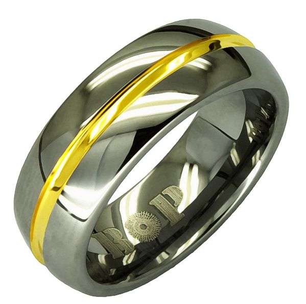 Stylish SOLID TUNGSTEN CARBIDE Gents Rings Sizes 8 to 14 in stock