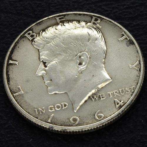 90% Silver 1964 Kennedy Half US Dollar Coin