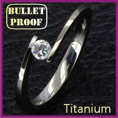 Stylish SOLID TITANIUM Ladies Ring (Sizes X Small to X Large in stock!)