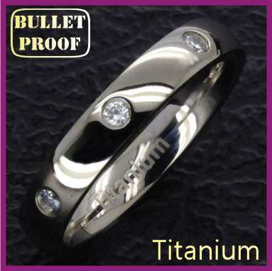 Stylish SOLID TITANIUM Ladies Ring (Sizes X Small to X Large in stock!)