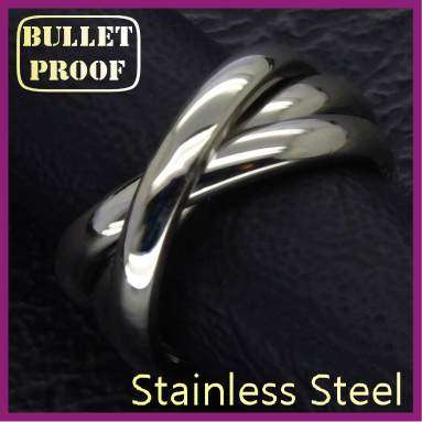 Stylish SOLID Stainless Steel Russian Wedding Band (Sizes 5 to 11 available)
