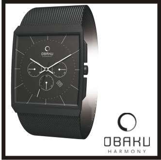 Gents Obaku Chrono Watch Stainless Steel