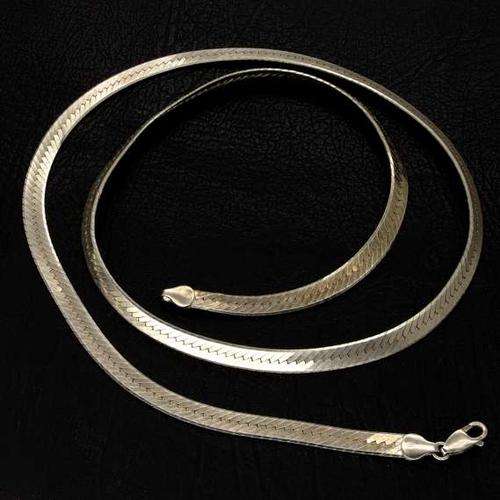 SOLID Sterling Silver 76cm Vintage Necklace -- 38g!!