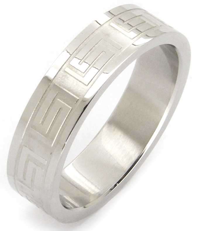 STYLISH! Solid Stainless Steel Patterned Band