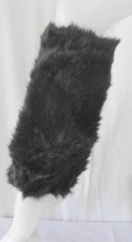 SEXY BLACK FURRY LEG WARMERS
