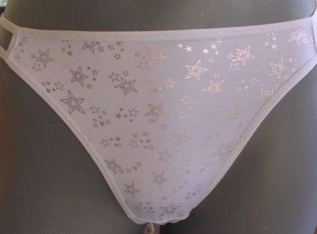 (SET OF 3) WHITE & SILVER G STRING  S