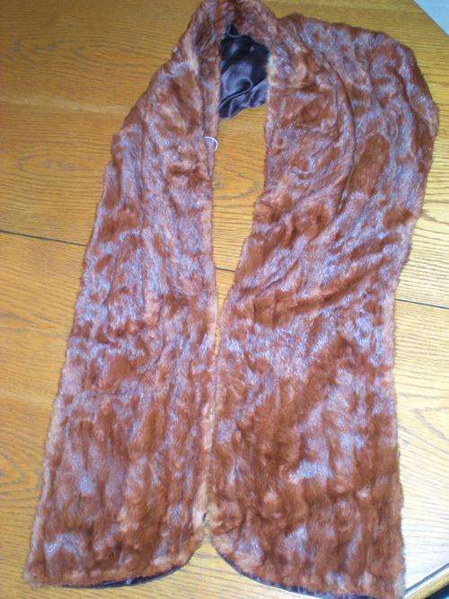 Beautiful Vintage Red Fur Stole