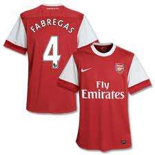 Arsenal Home Shirt 2010/2011 Nr4 Fabregas - Special Price this Weekend only!