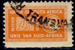 Union of South Africa 1943/46 Geo VI Bantam Revenue
