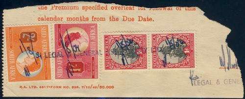 Union of South Africa 1954 QE II Revenue