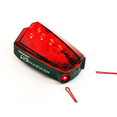Rechargeable 5-LED Laser Tail Light