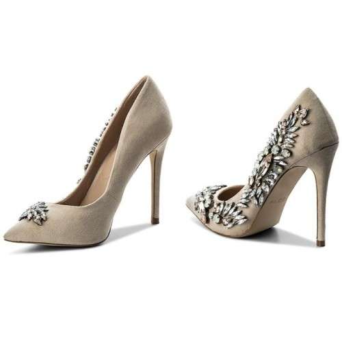 ALDO Silkey Diamante Heels Neutral Size 7 - BRAND NEW