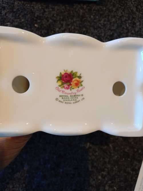 Royal Albert Set - Photo frame, trinket box and clock with original boxes