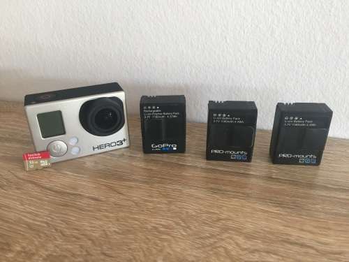 GoPro Hero 3+ Black Edition + Memory Card + Accessories Bundle for sale