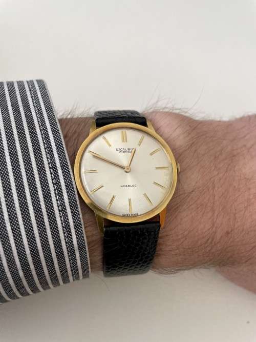 Excalibur Incabloc Manual Wind Dress Watch