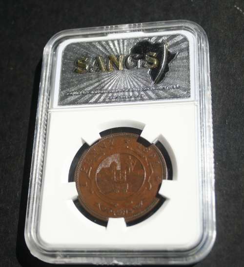 1894 1 PENNY SANGS GRADED AU53 BN NICE COIN