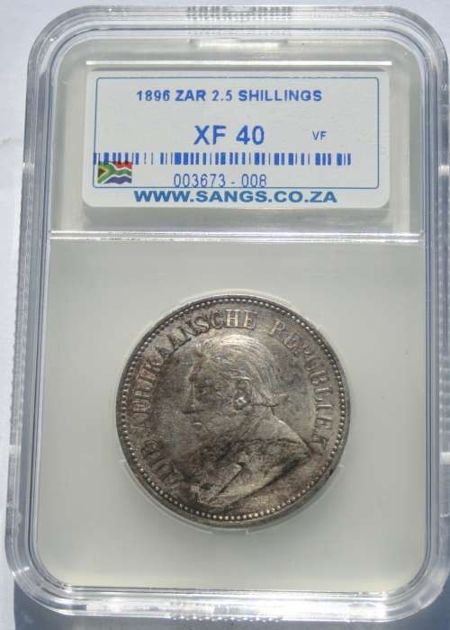 1896 2.5 SHILLING SANGS GRADED XF 40